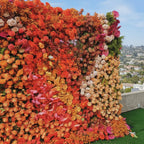 Orange, Brown and Pink Premium Flower Backdrops | 213