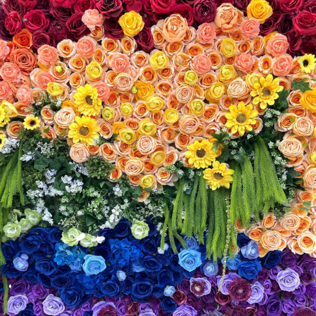 Rainbow Rose Premium Flower Backdrops | 100