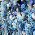 Into The Meadow Dripping Blue & White Flower Backdrop | 284