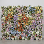 Dripping Rainbow Floral Pastels Premium Wild Flower Backdrops | 328