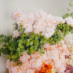 Dripping Pink, Green and Yellow Premium Flower Backdrops | 144