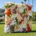 Dripping Pink, Green and Yellow Premium Flower Backdrops | 144
