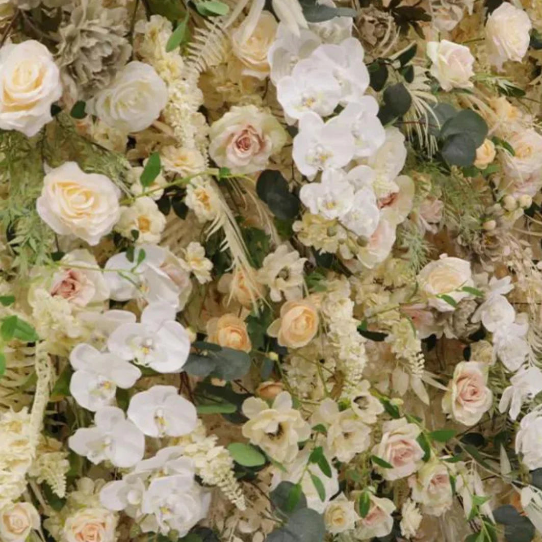 Into the Meadow Yellow Cream Rose Flower Backdrops | 050