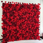 Deluxe Dark & Bright Red Rose Flower Backdrops | 027