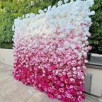Pink & White Premium Ombre Flower Backdrops | 112