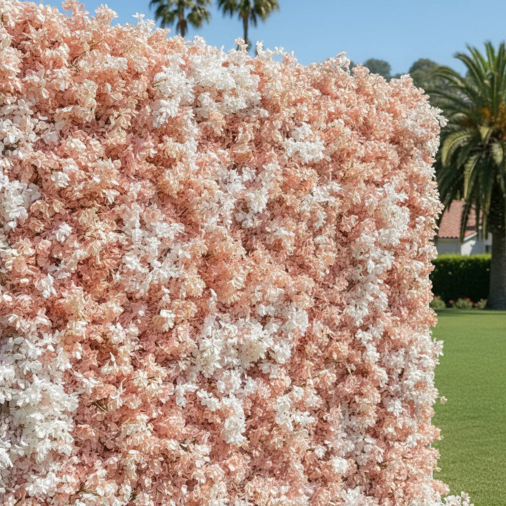 Peach Cherry Blossom Premium Flower Backdrops | 086