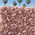 Baby's Breath Pink Rose Flower Backdrops | 062