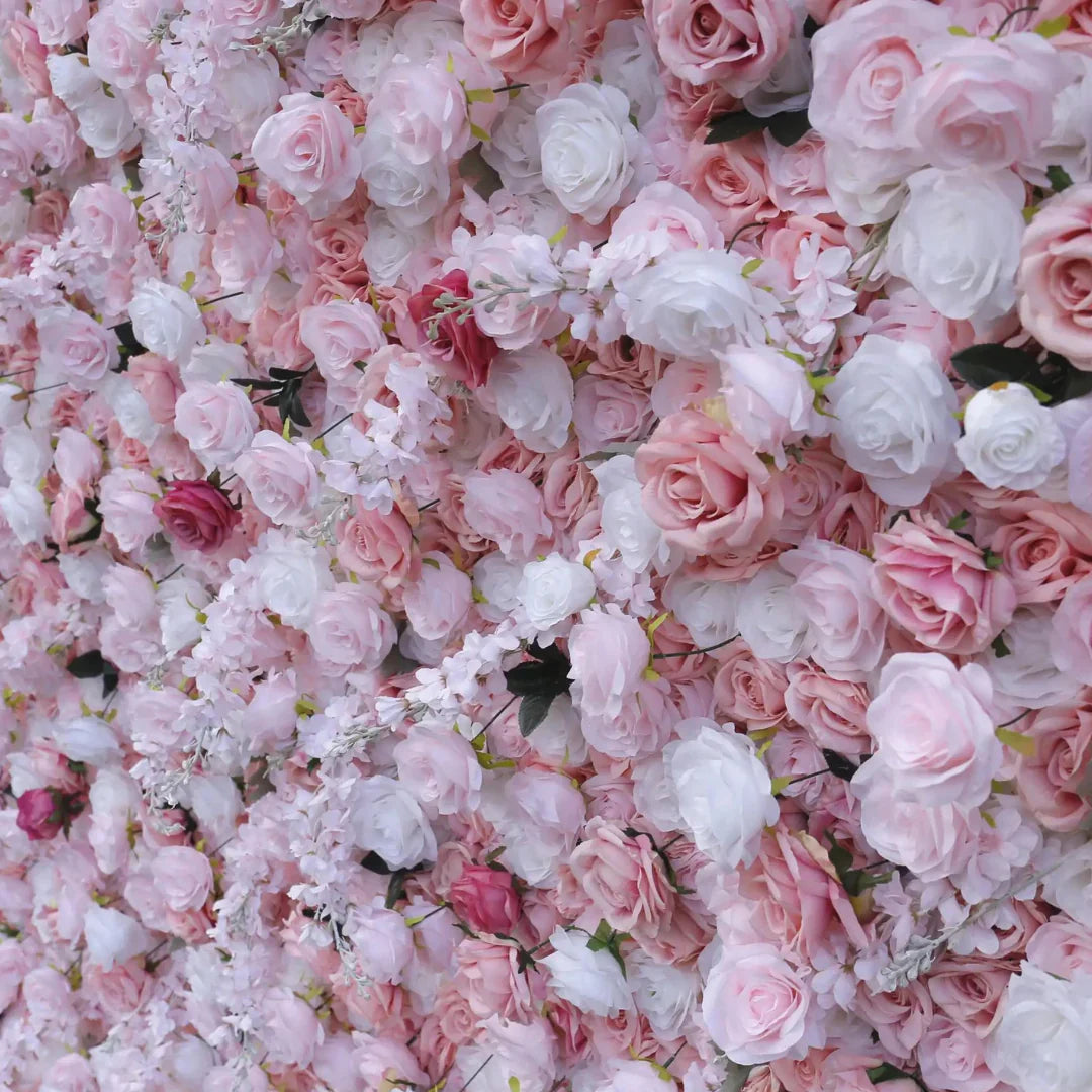 Light Pink with a Hint of Black Wild Rose Premium Flower Backdrops | 008