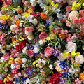 Deluxe Multi Color Pink, Purple, Yellow Premium Flower Backdrops | 033