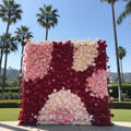 Pink & Red Cream Premium Rose Flower Backdrops | 106