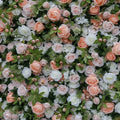 Peach & White Wild Rose Premium Greenery Backdrops | 203