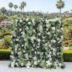 Dripping White Rose Greenery Premium Flower Backdrops | 138