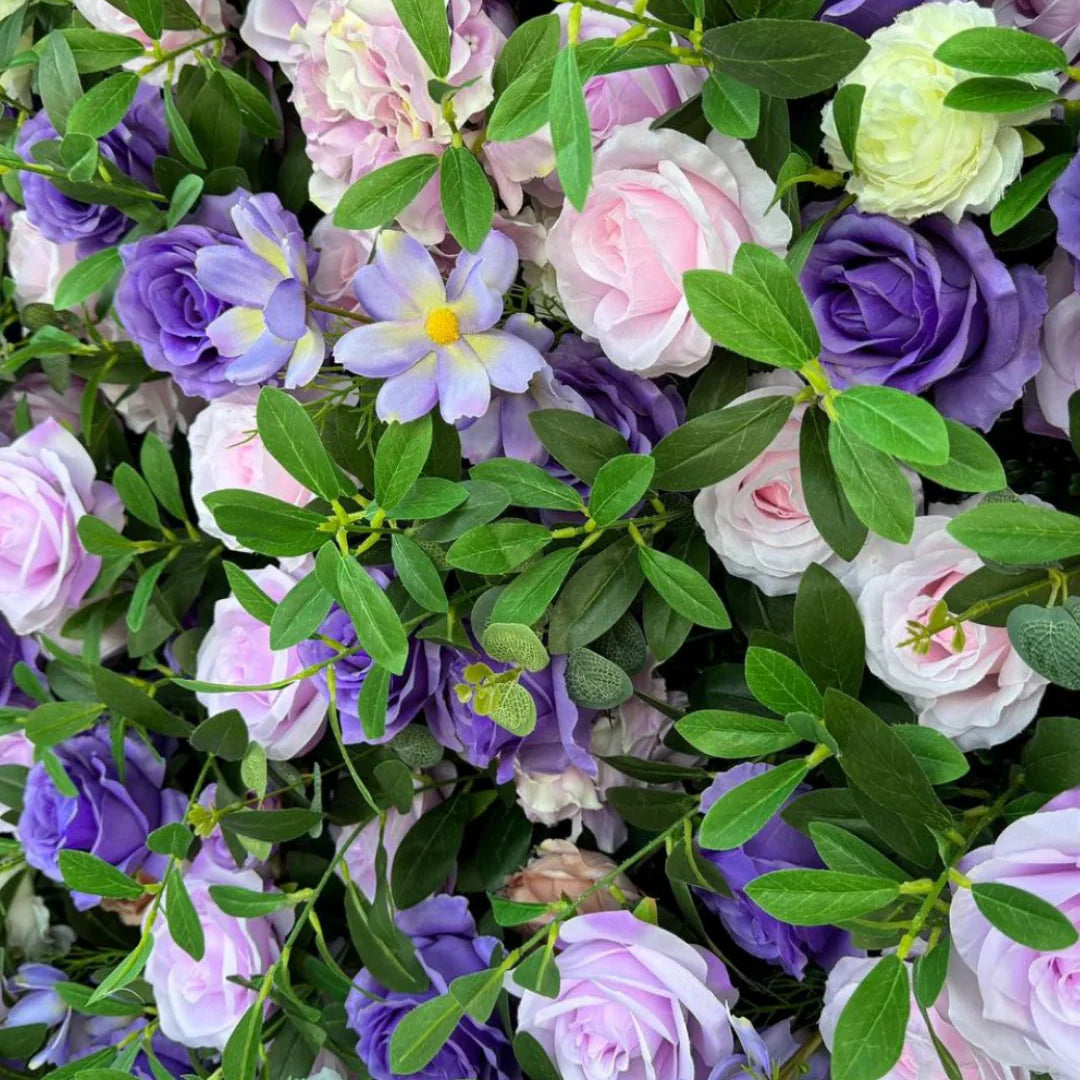 Purple Lavender Greenery Premium Flower Backdrops | 511