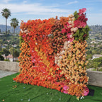 Orange, Brown and Pink Premium Flower Backdrops | 213