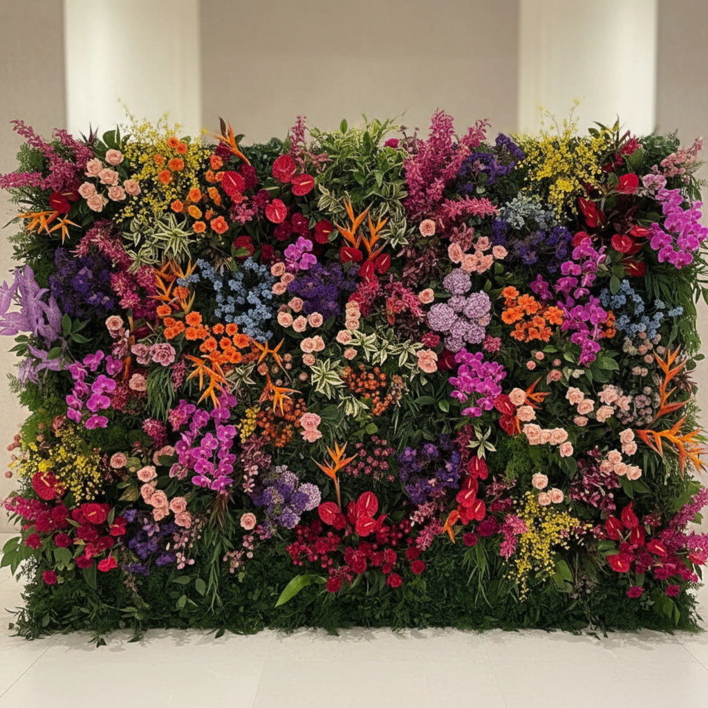 Pink, Orange, Red, Purple Deluxe Premium Flower Backdrops | 335