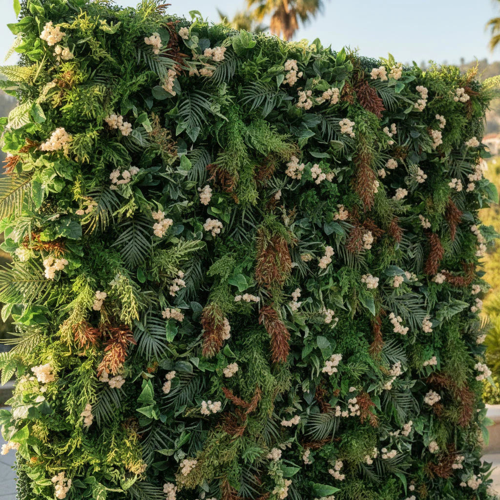Dripping Greenery Brown Jungle Premium Flower Backdrops | 222