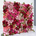 Red, Pink and Greenery Vine Premium Flower Backdrops | 256