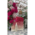 Pink & Ivory Premium Ombre Flower Backdrops | 321