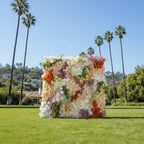 Dripping Pink, Green and Yellow Premium Flower Backdrops | 144