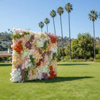 Dripping Pink, Green and Yellow Premium Flower Backdrops | 144