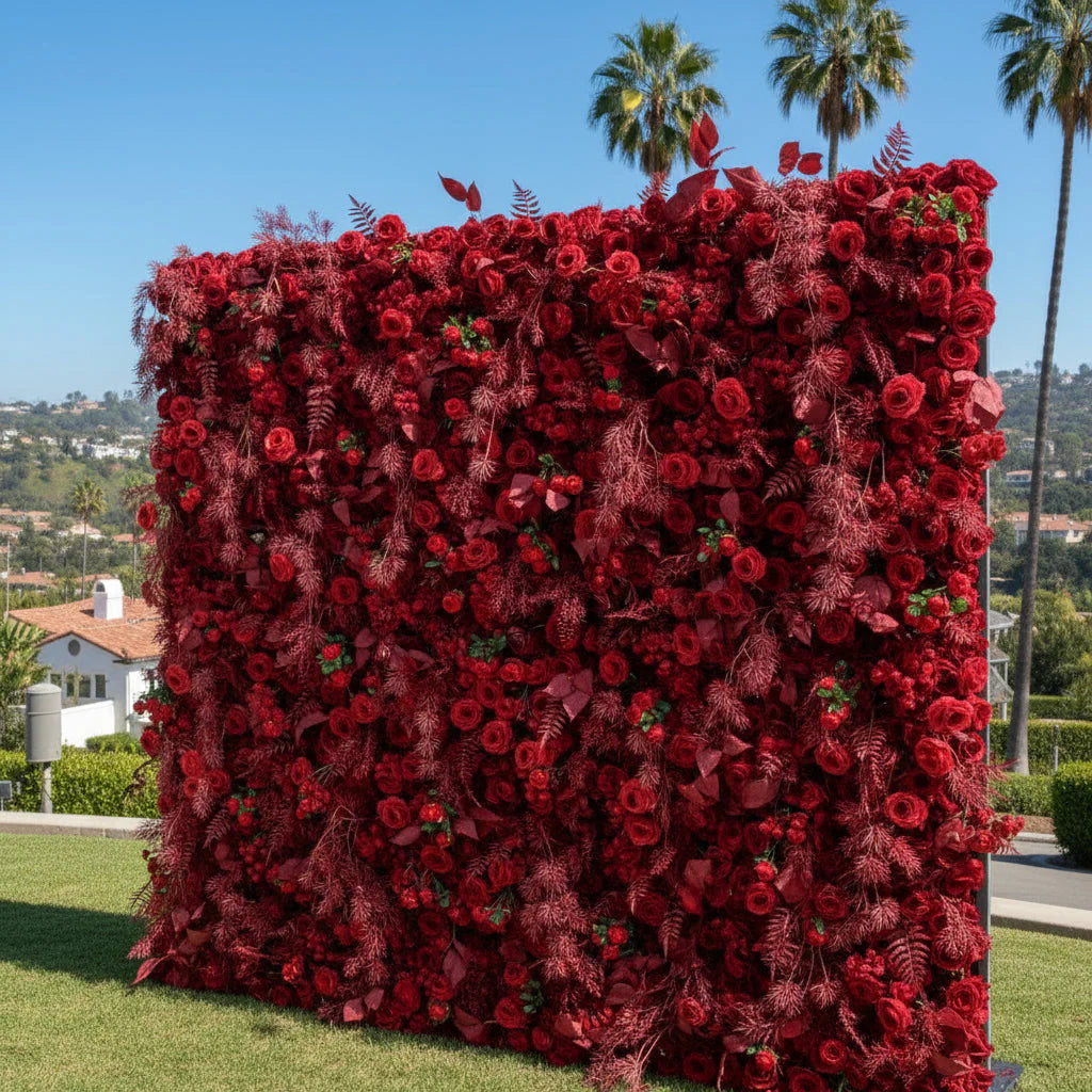 Into the Meadow Red Rose Premium Flower Backdrops | 235