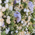 Lavender Purple & Cream Premium Greenery Flower Backdrops | 189