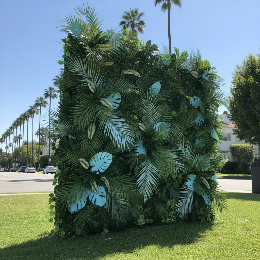 Blue Tropical Premium Greenery Backdrops | 526