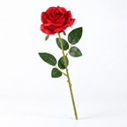 Premium Artificial Rose Flower Stem | Red