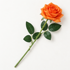Premium Artificial Rose Stem | Orange