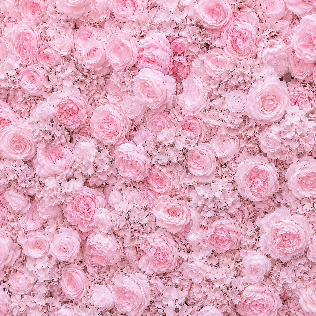 Classic Pink Rose Hydrangea Backdrop | 002