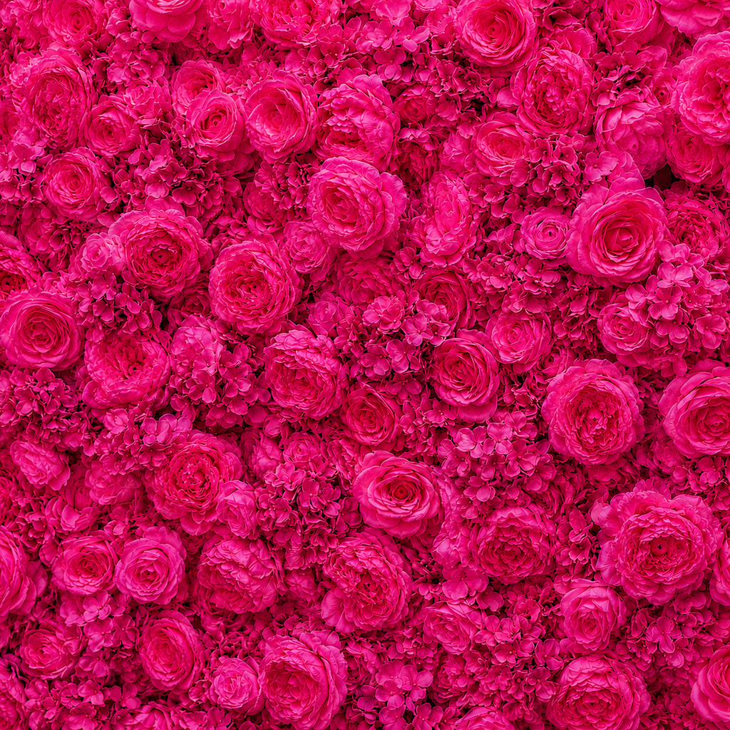 Classic Hot Pink Rose Hydrangea Backdrop | 003