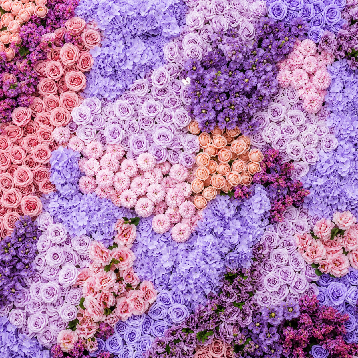 Purple, Pink and Violet Premium Rose Flower Backdrops | 325
