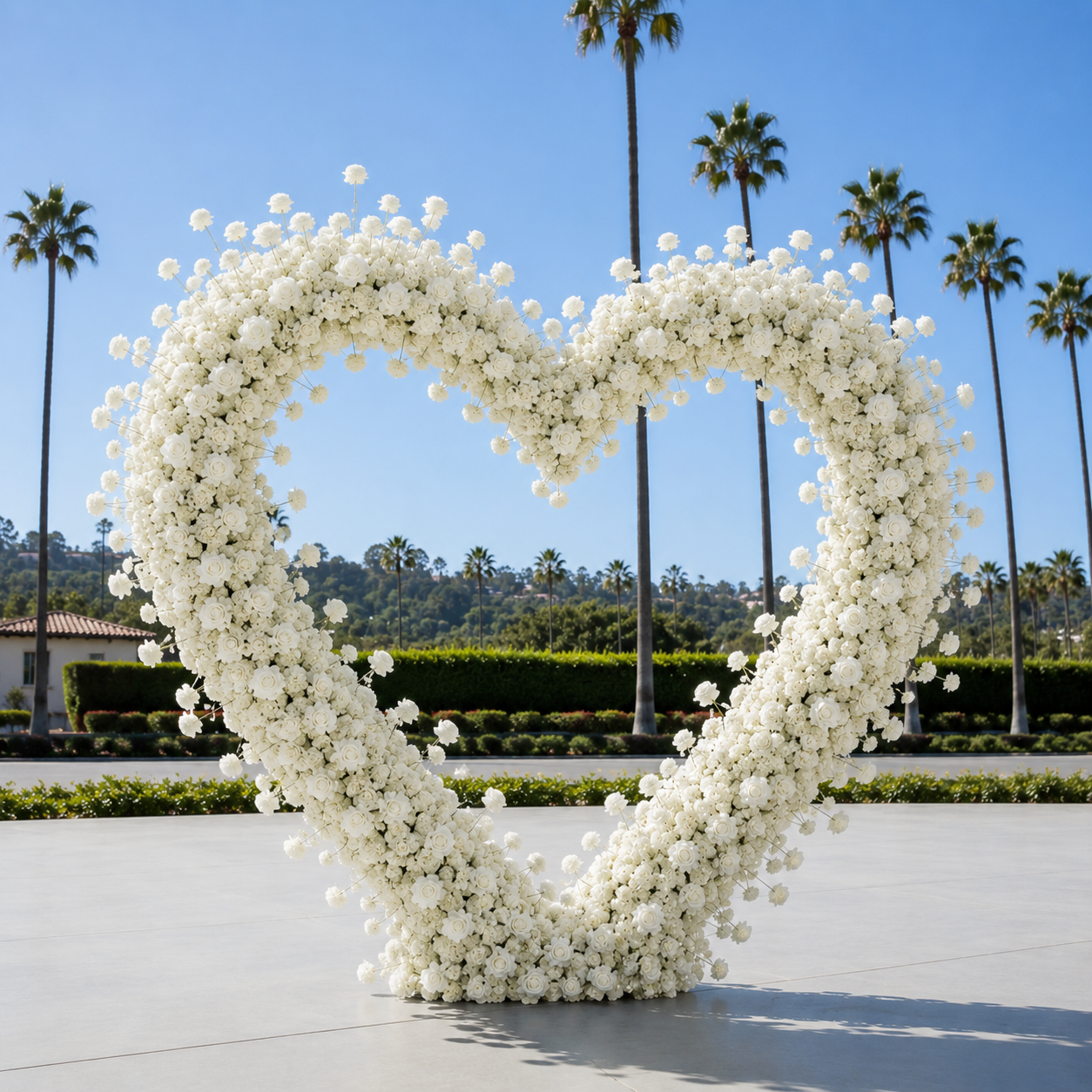 Classic White Rose Hydrangea Backdrop | 001