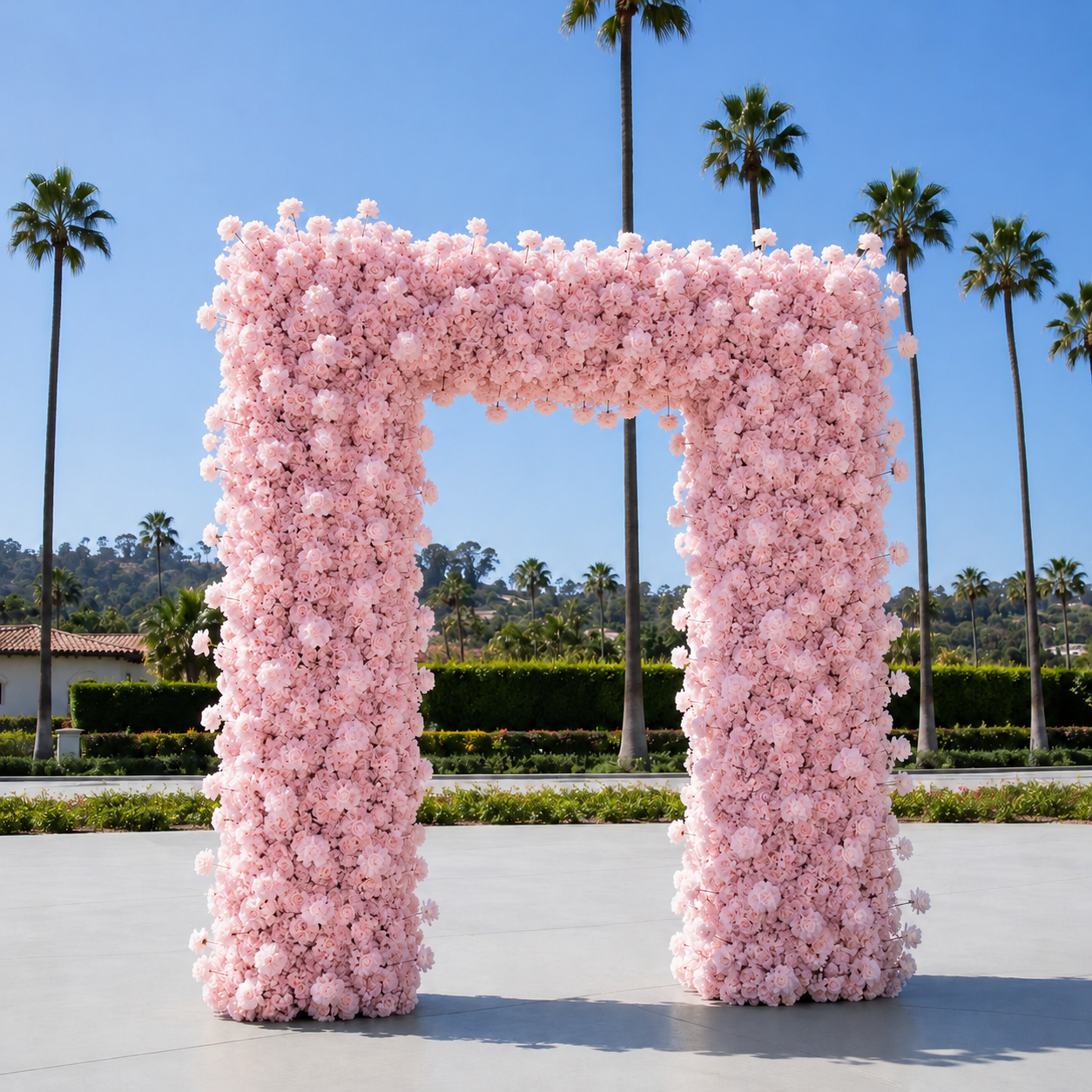 Classic Pink Rose Hydrangea Backdrop | 002