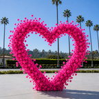 Classic Hot Pink Rose Hydrangea Backdrop | 003