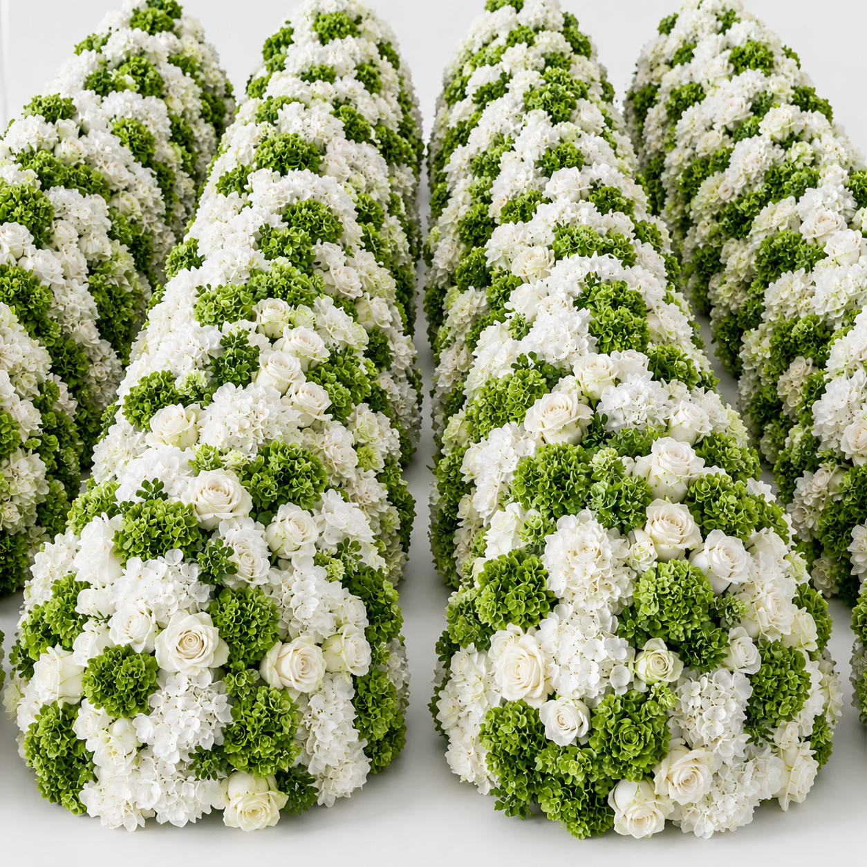 Wild White Rose & Greenery Flower Backdrops | 661