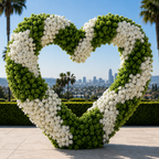 Wild White Rose & Greenery Flower Backdrops | 661