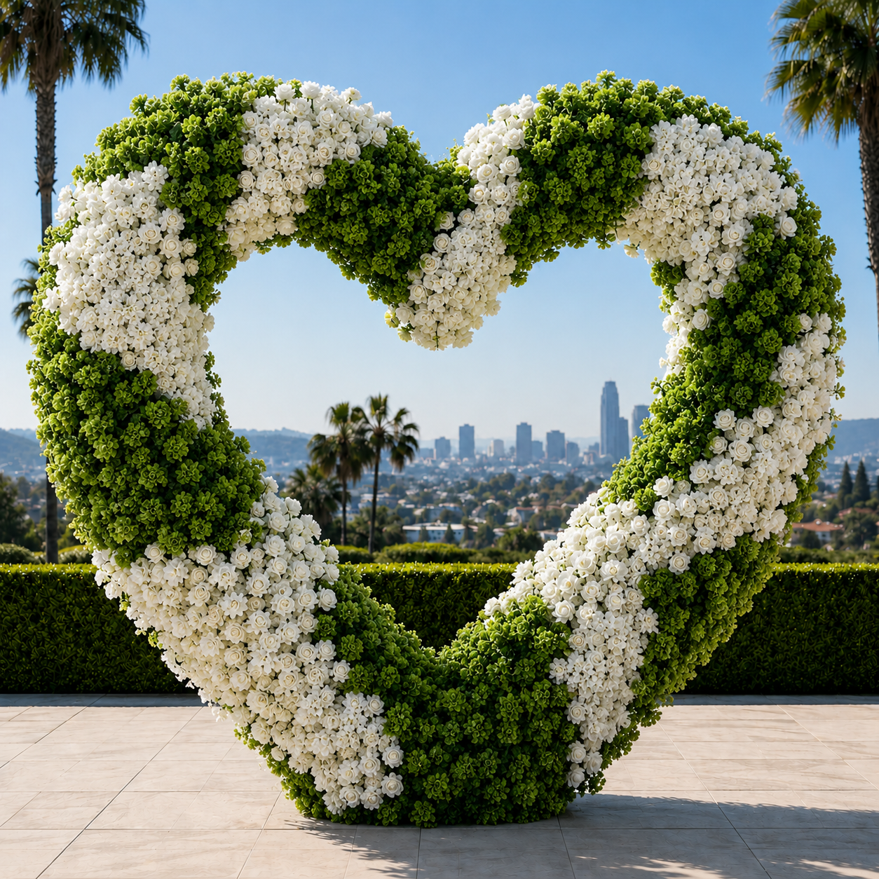 Wild White Rose & Greenery Flower Backdrops | 661