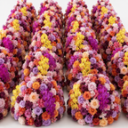 Dripping Purple & Yellow Rose Premium Flower Backdrops | 124