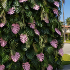 Beverly Hills Pink Tropical Premium Floral Greenery Backdrops | 512
