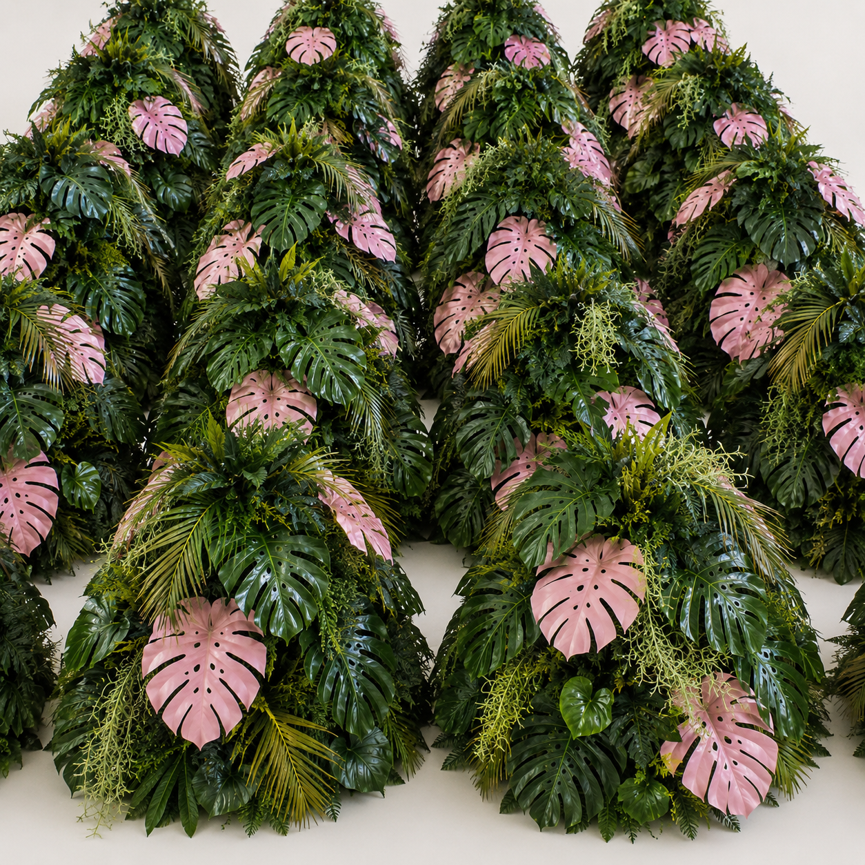 Beverly Hills Pink Tropical Premium Floral Greenery Backdrops | 512