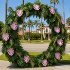 Beverly Hills Pink Tropical Premium Floral Greenery Backdrops | 512