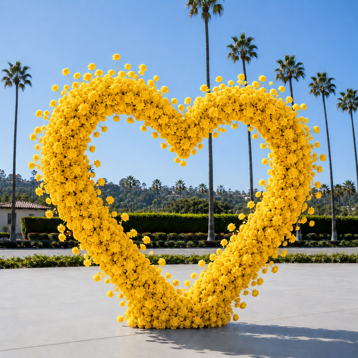 Classic Yellow Rose Hydrangea Backdrop | 012