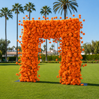Classic Orange Rose Hydrangea Backdrop | 013