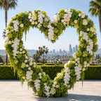 Premium Greenery & White Flower Backdrops | 4587