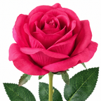 Premium Artificial Rose Stem | Bright Pink