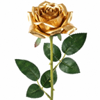 Premium Gold Artificial Rose Stem