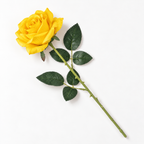 Premium Artificial Rose Stem | Yellow