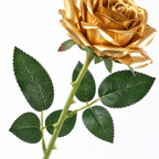 Premium Gold Artificial Rose Stem
