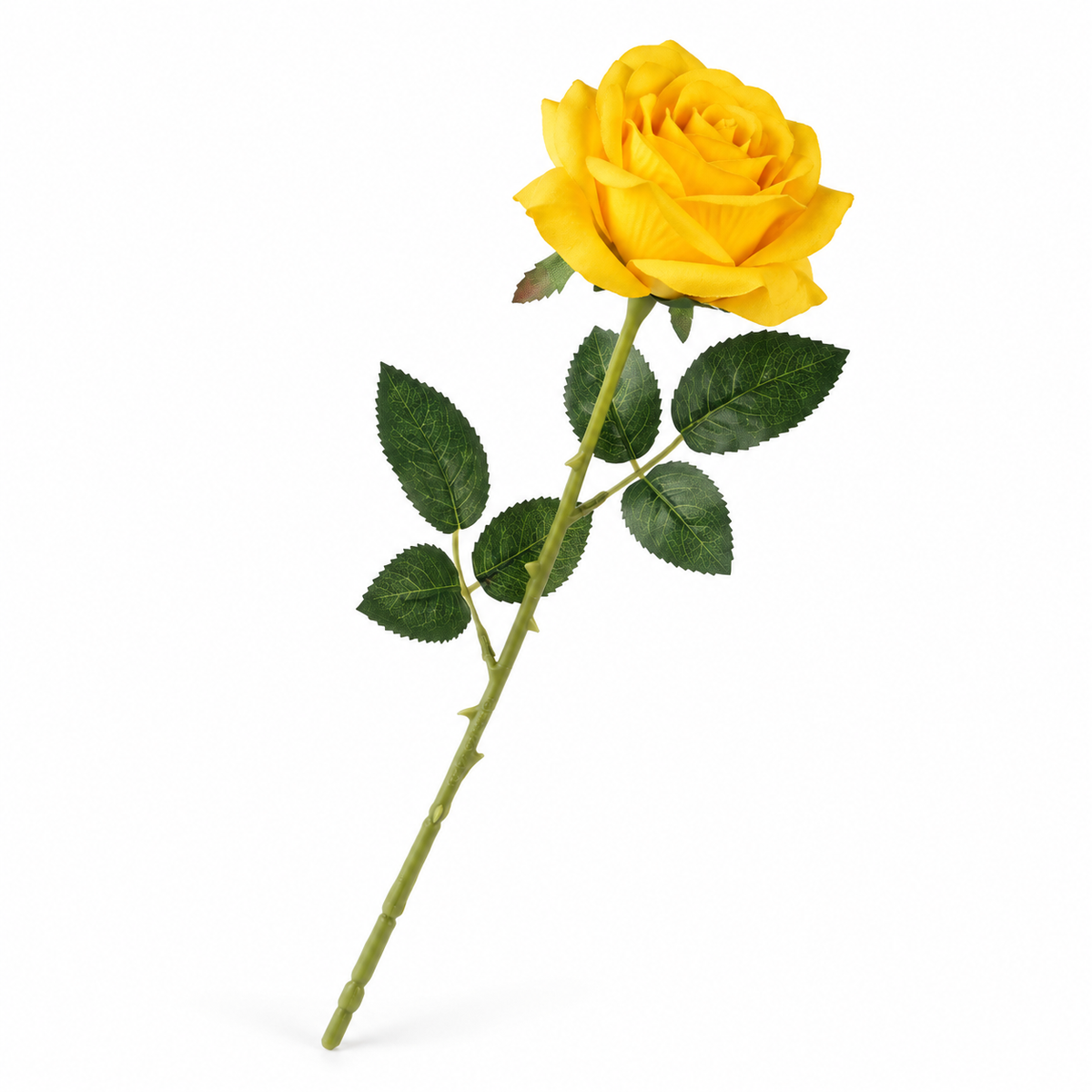 Premium Artificial Rose Stem | Yellow